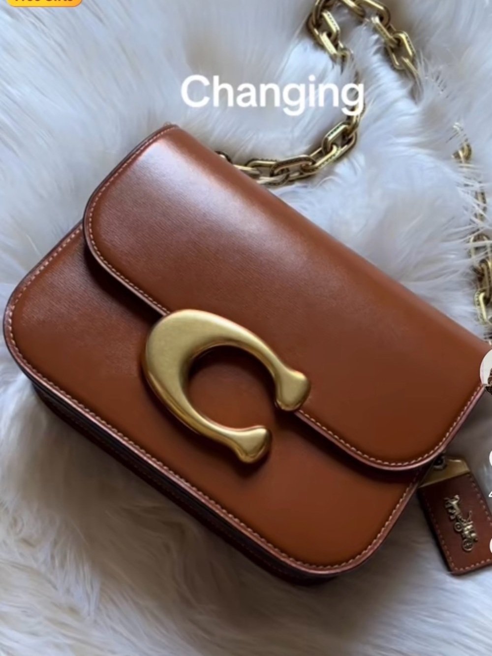 Coach idol bag burnished amber